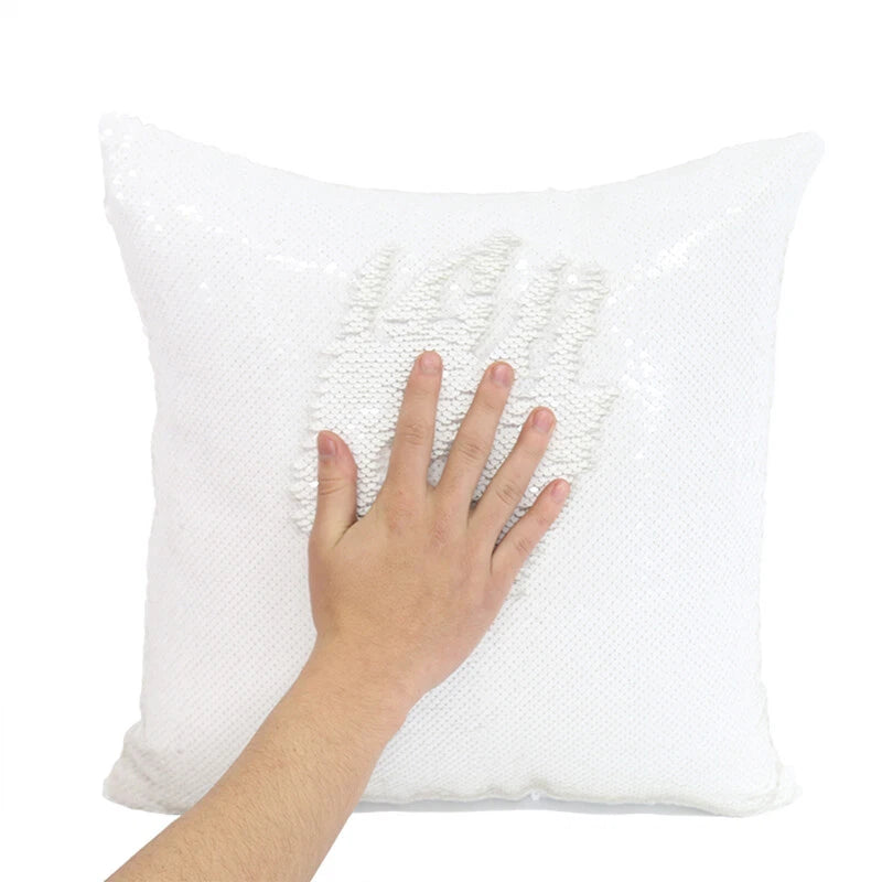 10Pcs Blank Reversible Sequin Pillowcase Home Sofa Car Decor for Sublimation New