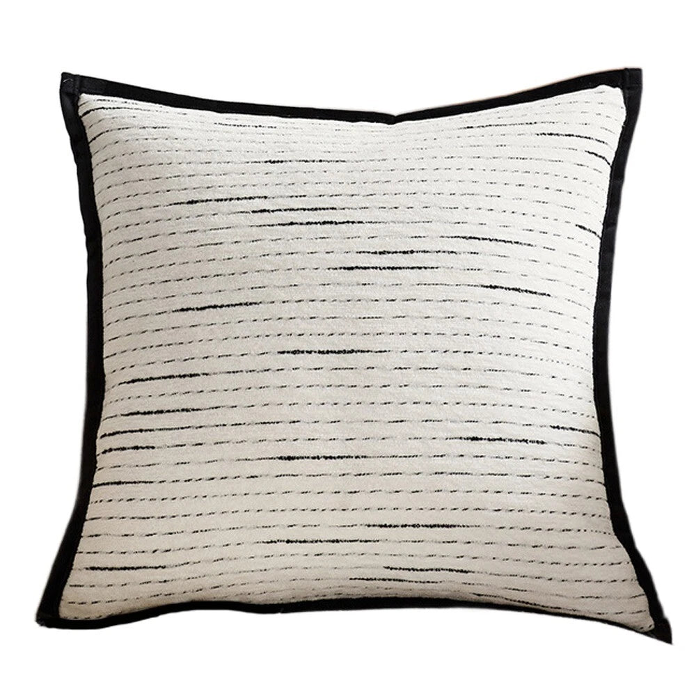 Cushion Cover Striped Jacquard Pillowcase Living Room Sofa With Pillow Covers