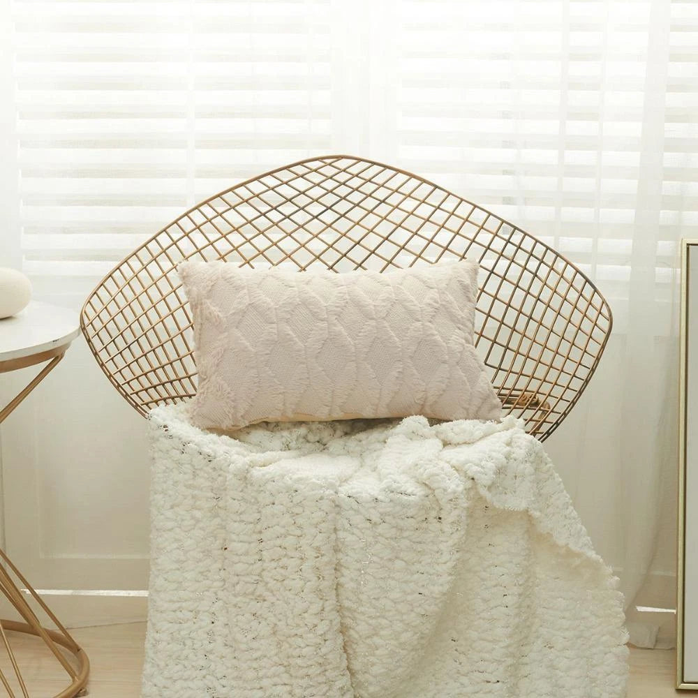 For Livingroom,Bed Plush Home Textile Pillow Case Cushion Cover Sofa Decor
