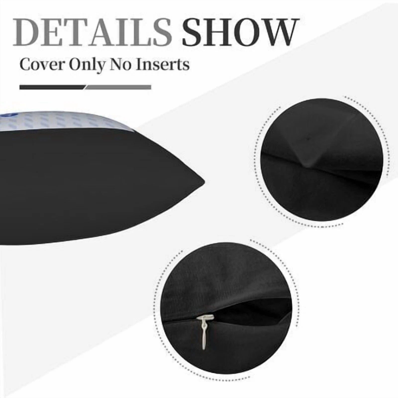 Set of 2 Decorative Throw Pillow Covers 18x18in - for Couch Bed Car