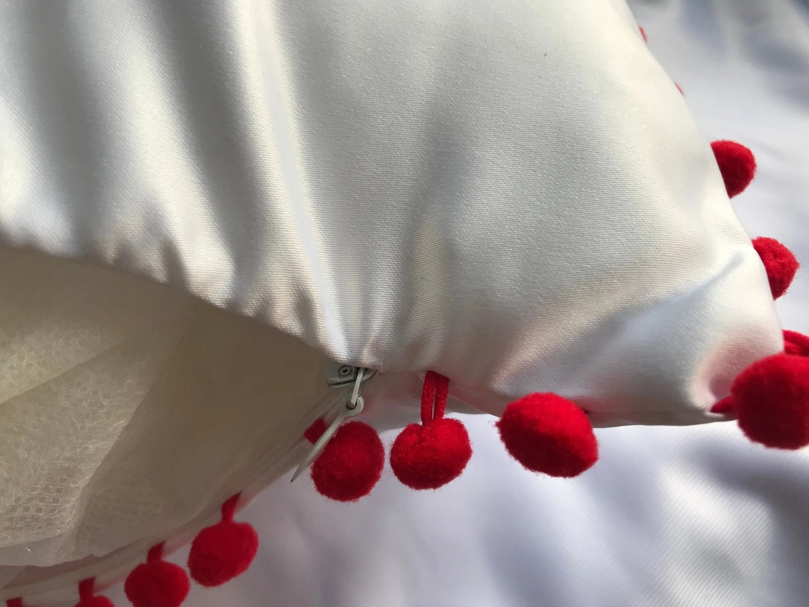 20pcs Sublimation Blank Pillow Case Soft Pom Ball Home Decor Sofa Cushion Cover