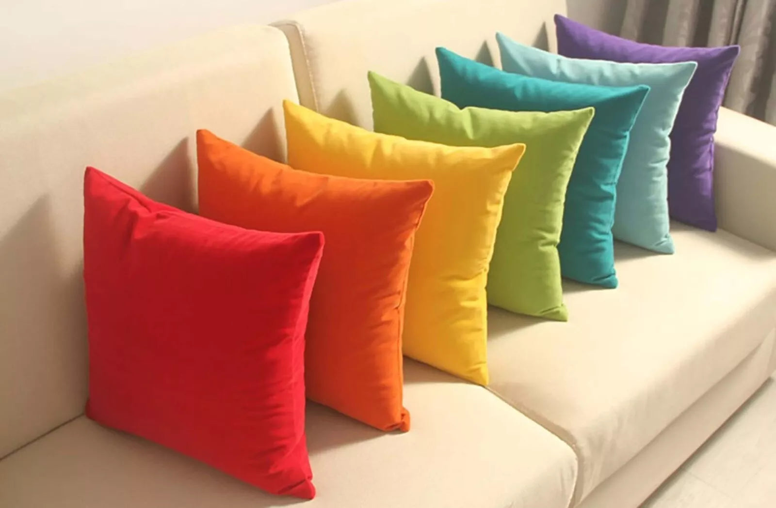 Pillow case cushion cover home sofa decor funda de cojiny 1 or 2x set nonprinted