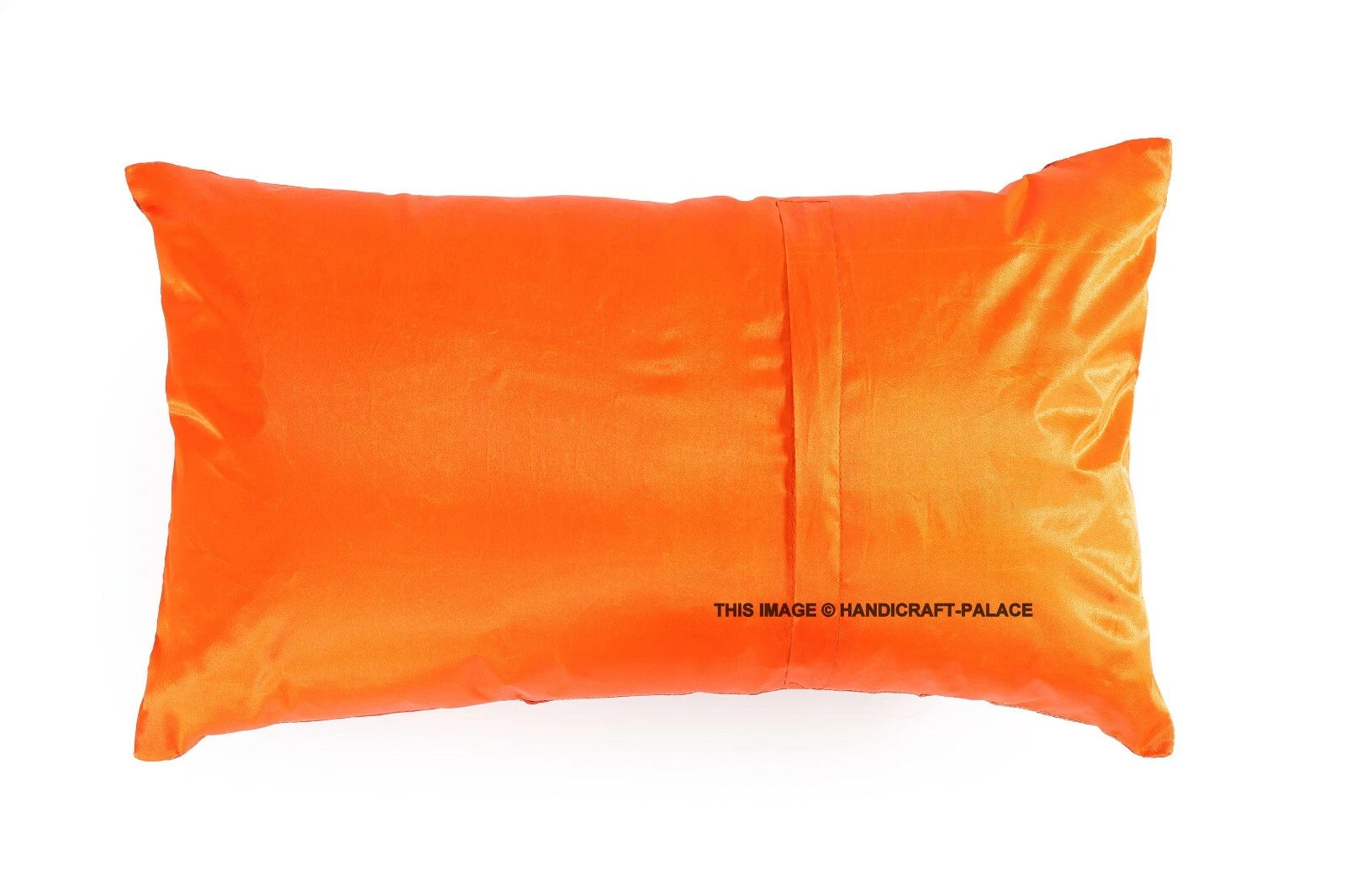 Indian Brocade Silk Cushion Cover Throw Peacock Bedding Sofa Pillow Case 12"x20"