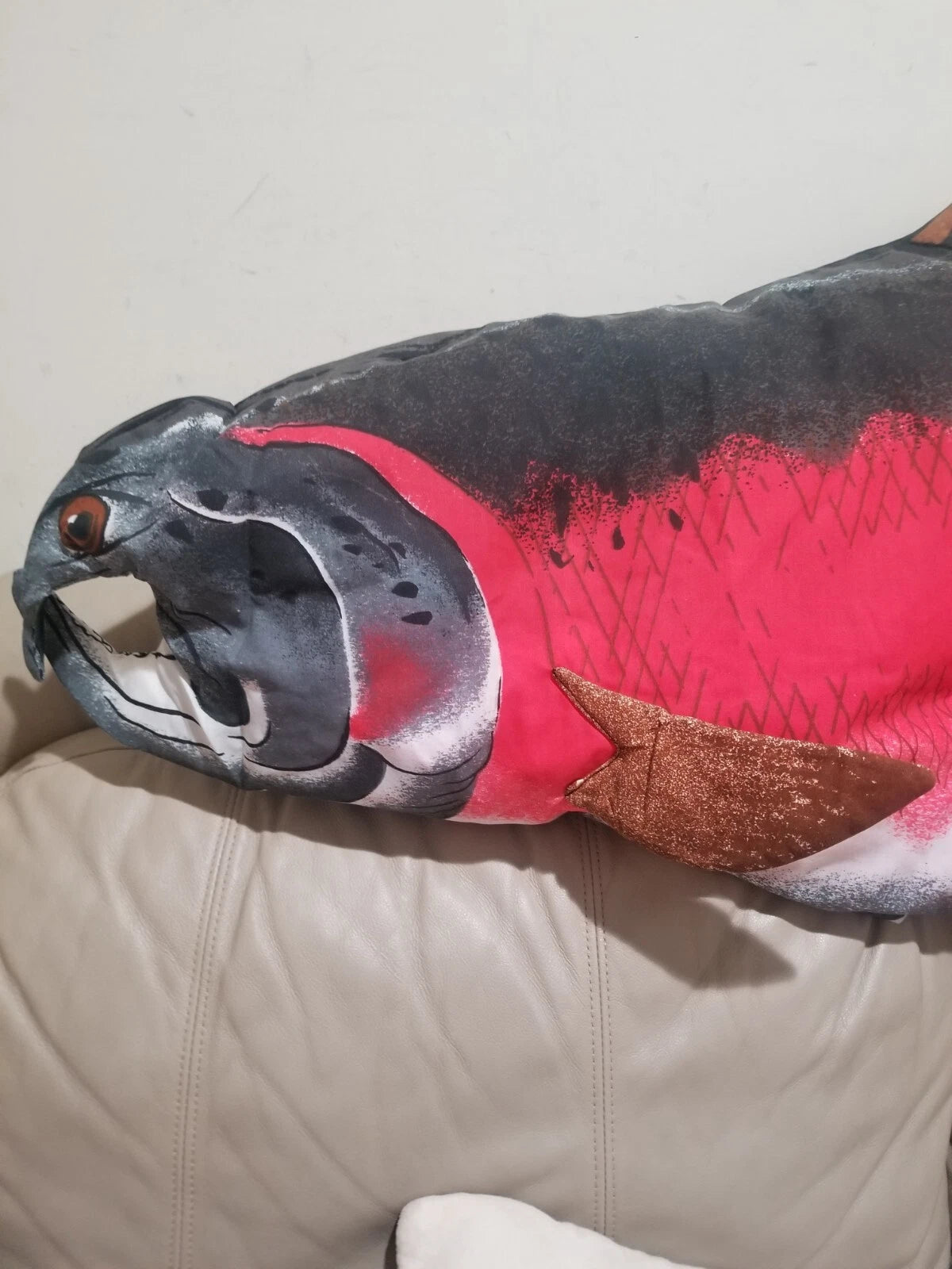 New Plush 3d Shape Fish Pillow Sofa Cushion Pillow cover 20 x 54 in