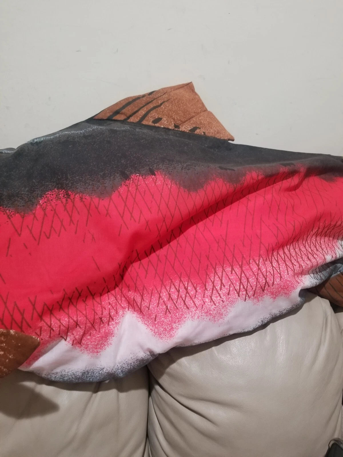 New Plush 3d Shape Fish Pillow Sofa Cushion Pillow cover 20 x 54 in