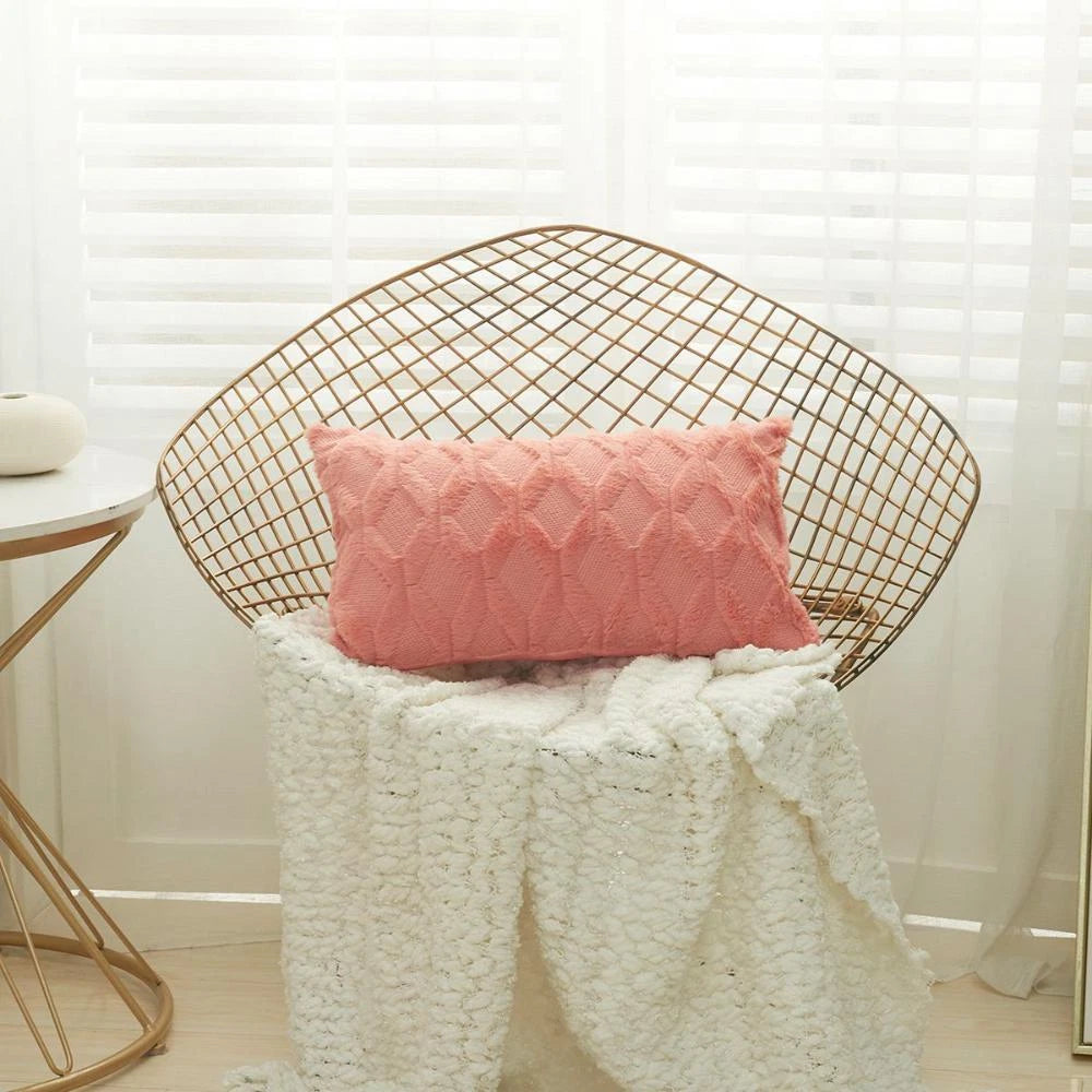 For Livingroom,Bed Plush Home Textile Pillow Case Cushion Cover Sofa Decor