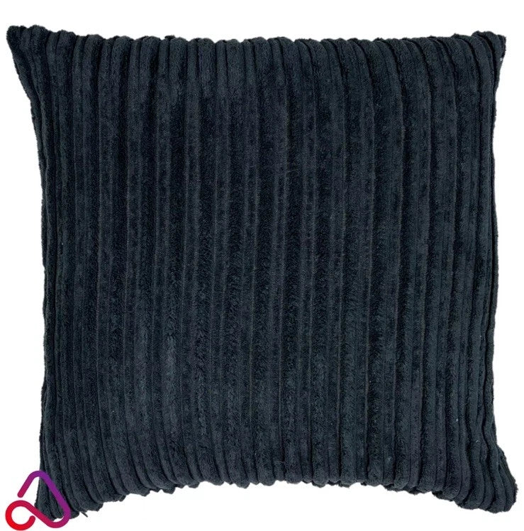 (4) Jumbo 18x18 Black Cord Cushion Cover Soft Feel Pillow Case Sofa Bed FREE SHP