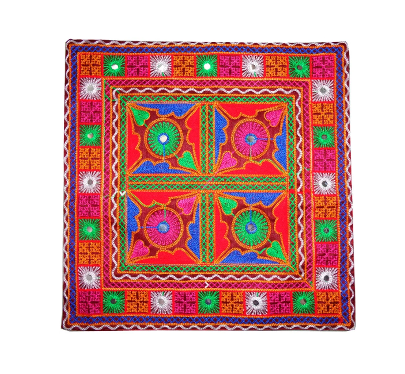 Boho Cushion pillow cases decorative cover sofa throw cotton Ari work Embroidery