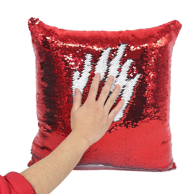 10Pcs Blank Reversible Sequin Pillowcase Home Sofa Car Decor for Sublimation New
