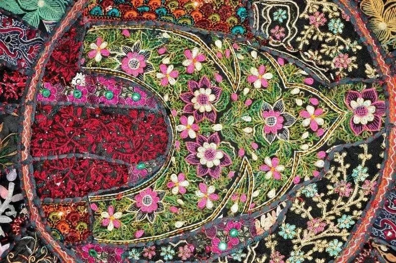 Decorative Home Decor 18 x 18 in Boho Cushion Cover Patchwork Sofa Pillow Case