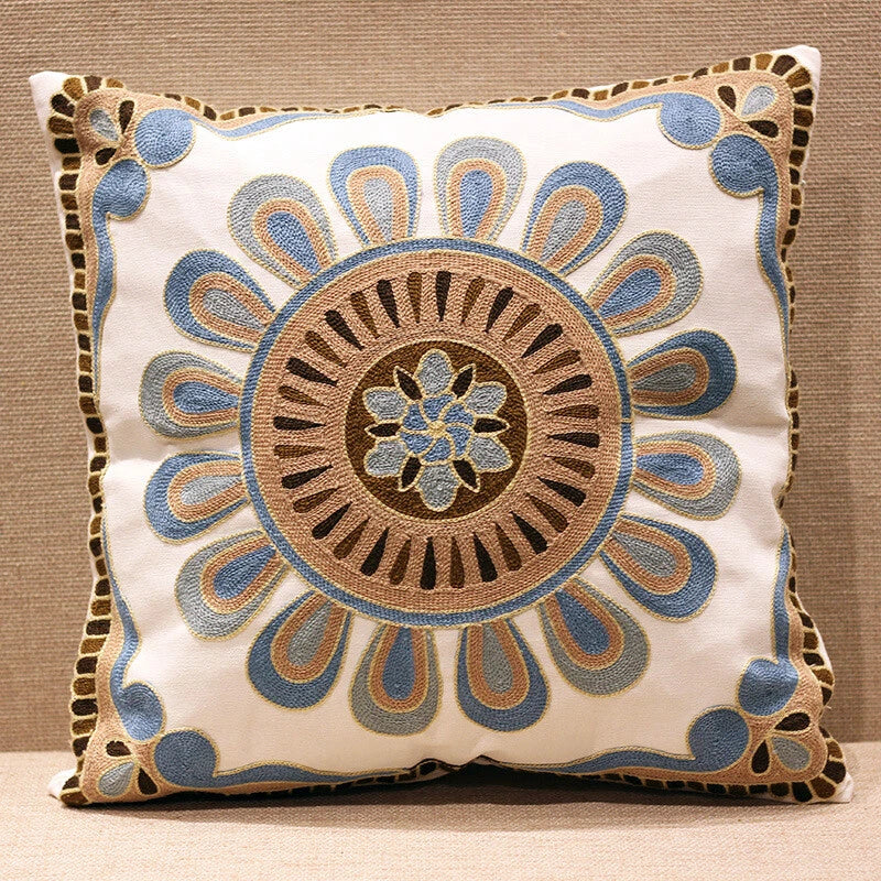Boho Cushion Cover Bohemian Throw Pillow Case Ethnic Sofa Bed Embroidery NEW