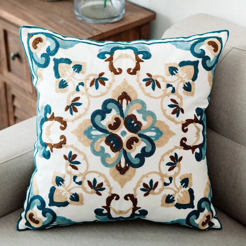 Boho Cushion Cover Bohemian Throw Pillow Case Ethnic Sofa Bed Embroidery NEW