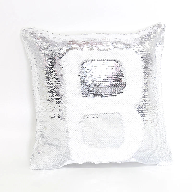 10Pcs Blank Reversible Sequin Pillowcase Home Sofa Car Decor for Sublimation New