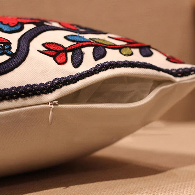 Boho Cushion Cover Bohemian Throw Pillow Case Ethnic Sofa Bed Embroidery NEW