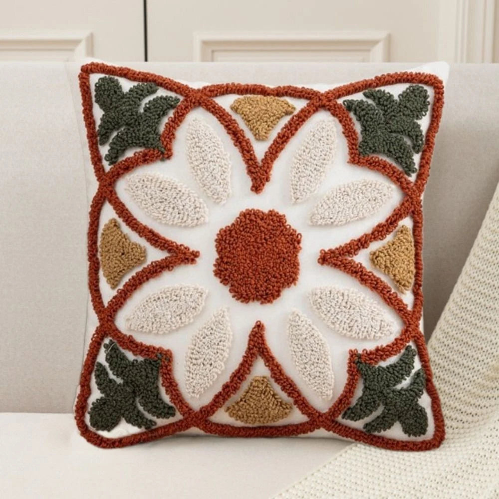 Bohemian Style Throw Pillowcover Square Cushion Cover  Sofa/Bed