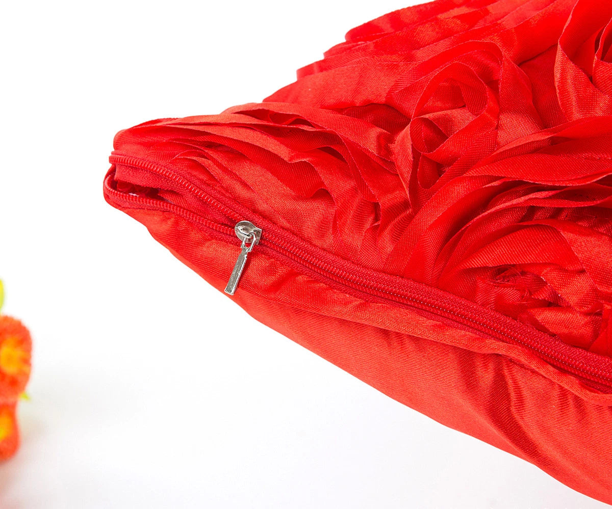 Plain Fluffy Classic Comfy Cushion Cover Cotton Linen Throw Pillow Case Bed Sofa