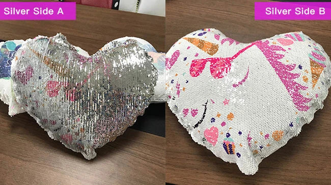 Sublimation Blank Reversible Sequin Pillow Case Cushion Cover for Home Sofa Car