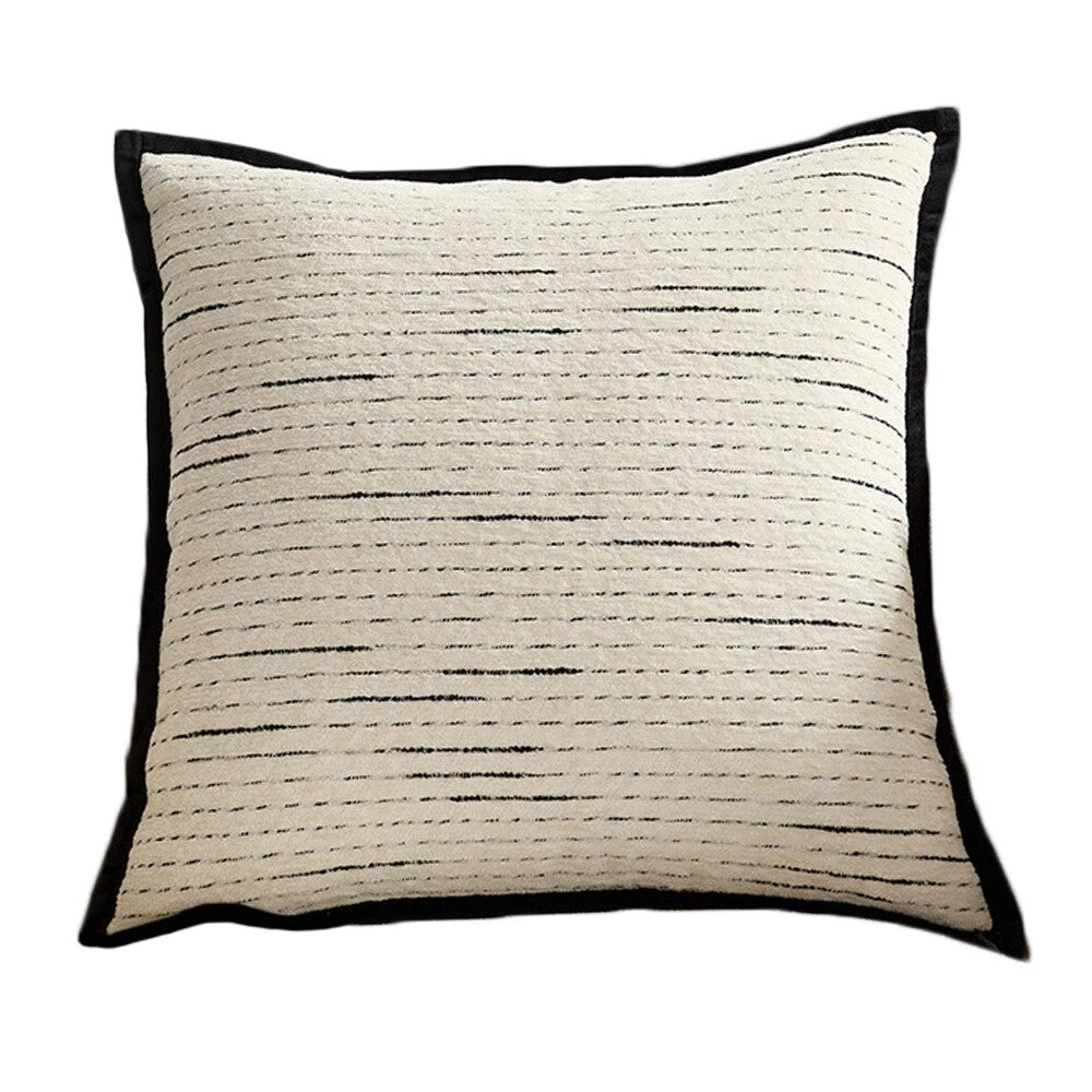 Cushion Cover Striped Jacquard Pillowcase Living Room Sofa With Pillow Covers