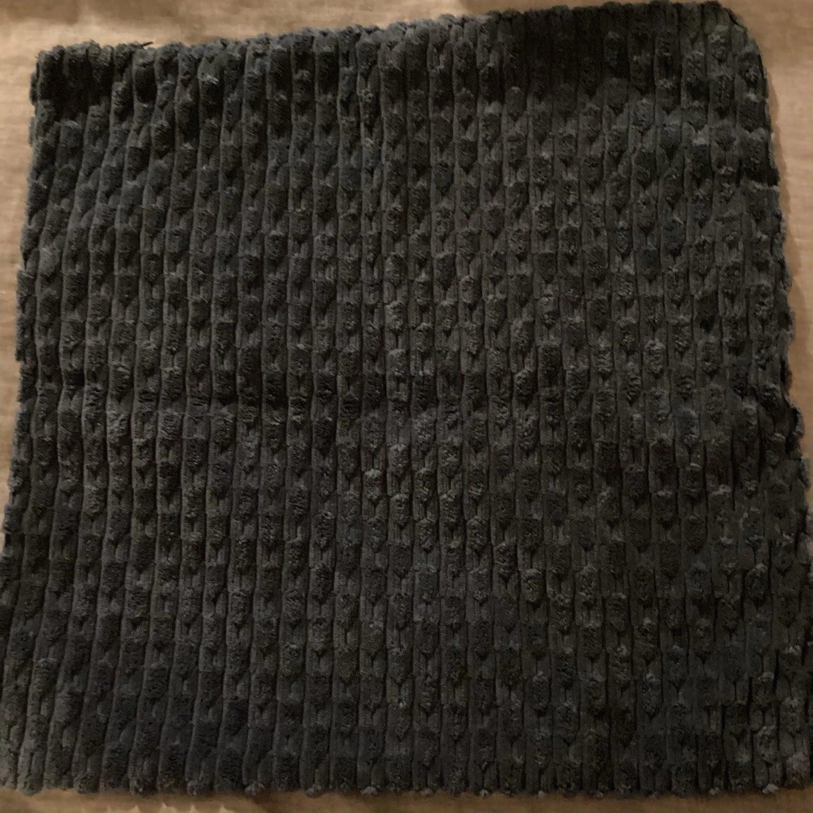 Corduroy Throw Pillowcase Set of 2 Soft Decorative Cushion Covers for Sofa Navy