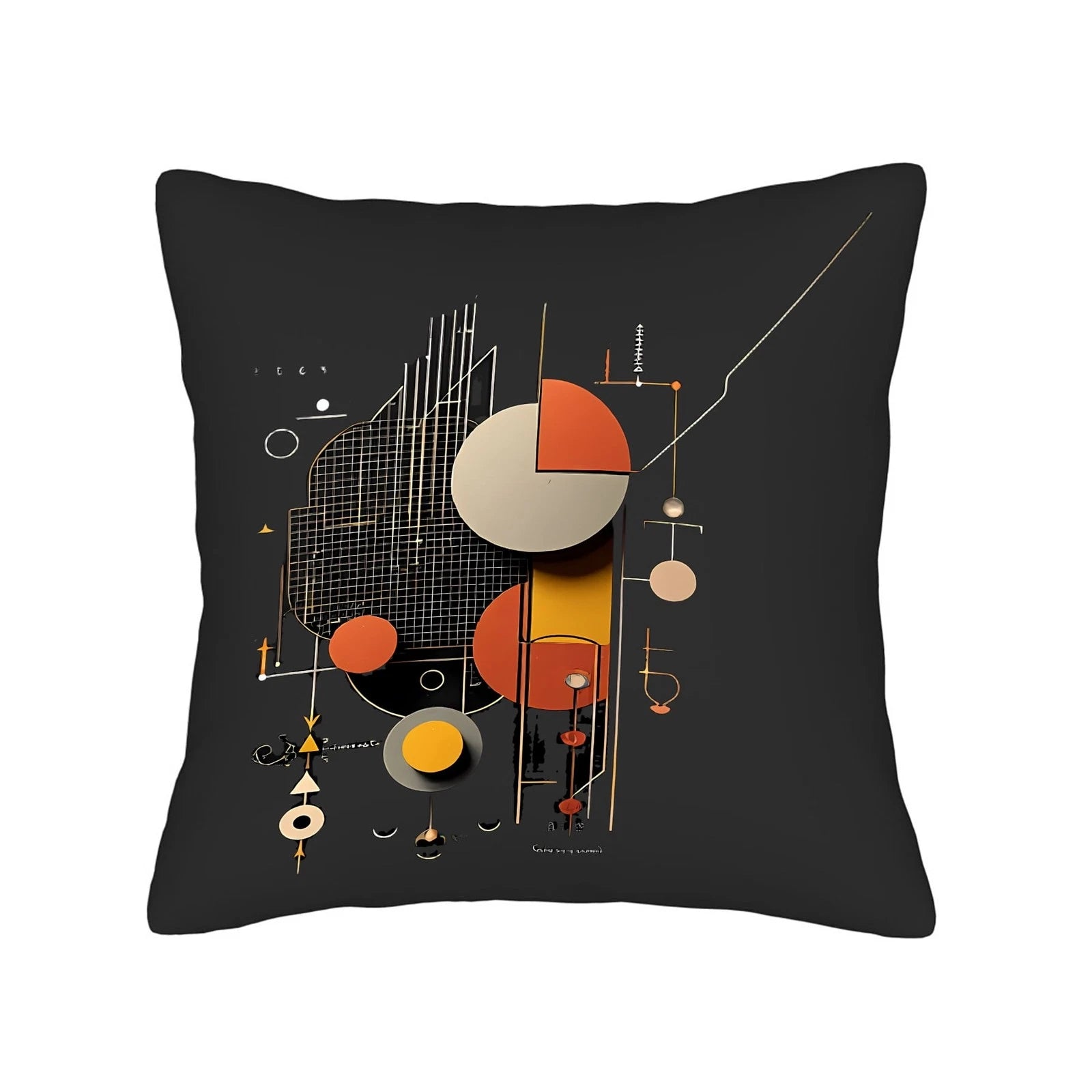 Set of 2 Modern Abstract Throw Pillow Covers 18x18in - for Couch Bed Car