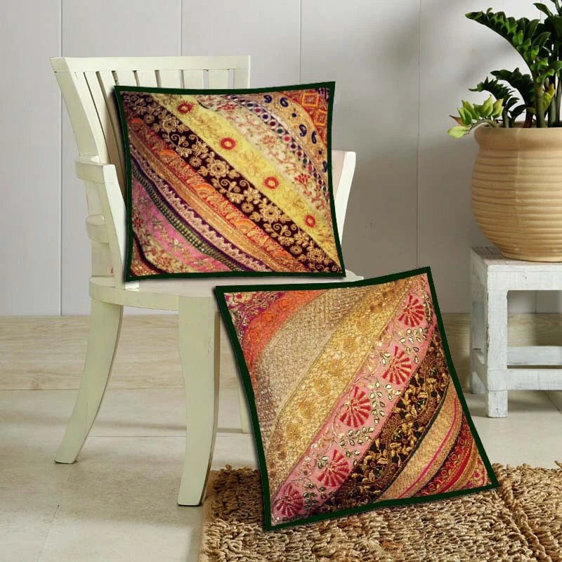 Throw Pillow Covers 16x16 Set of 2 Decorative Couch Pillow Case Cushion Covers