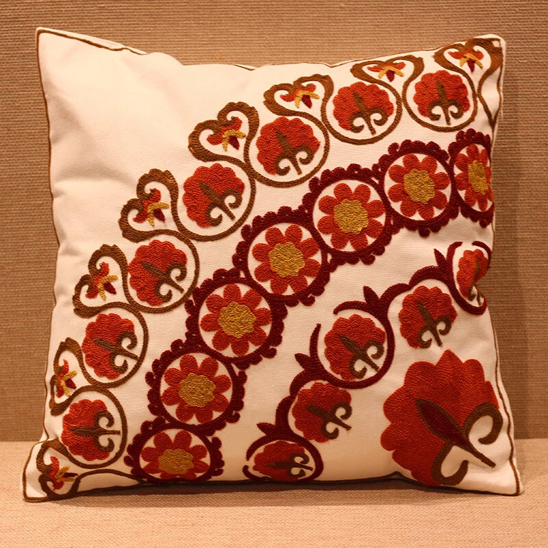Boho Cushion Cover Bohemian Throw Pillow Case Ethnic Sofa Bed Embroidery NEW