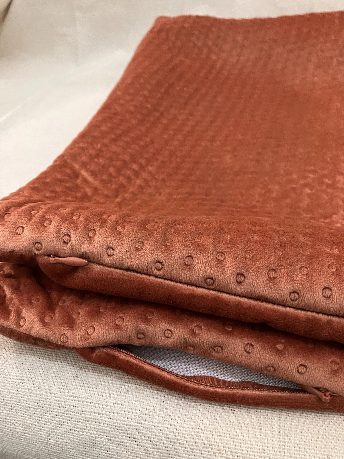 Two 20x20 Throw Pillow Covers Sofa Decor Velvet Cushion Cover Cases Premium