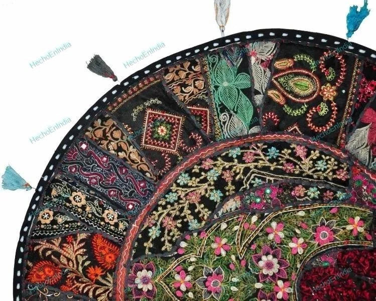 Decorative Home Decor 18 x 18 in Boho Cushion Cover Patchwork Sofa Pillow Case