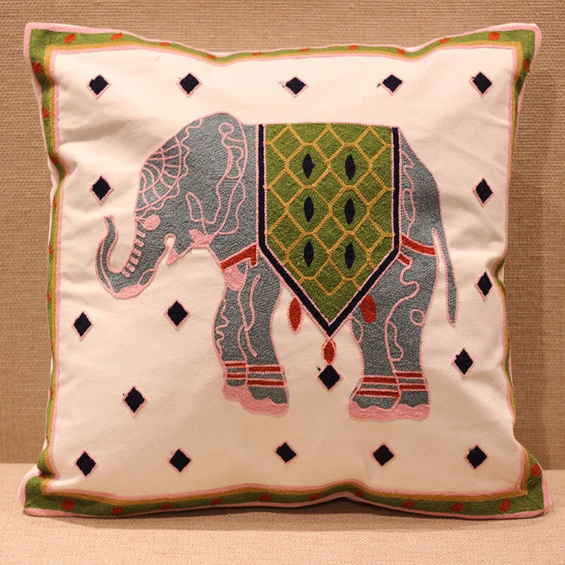 Boho Cushion Cover Bohemian Throw Pillow Case Ethnic Sofa Bed Embroidery NEW
