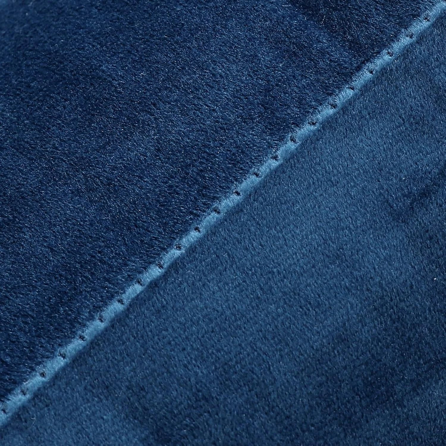 Velvet Throw Pillow Covers Set of 2 for Couch and Outdoor, 18x18 Inch, Blue