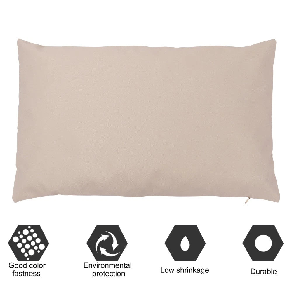 2 Pcs Waterproof Throw Pillowcase Couch Cushion Covers for Sofa Car Outdoor