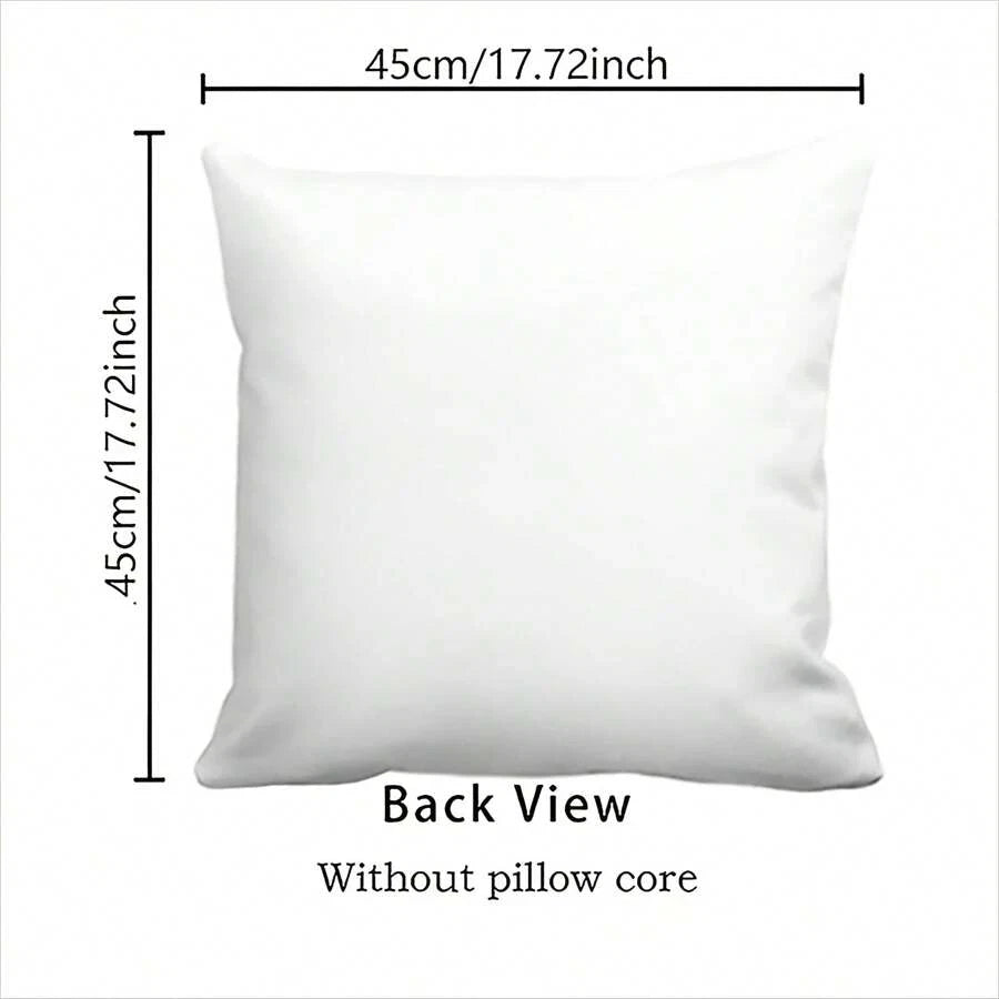 4pcs Halloween Pillow Case 18"X18" Black White Decorative Cushion Cover for Home