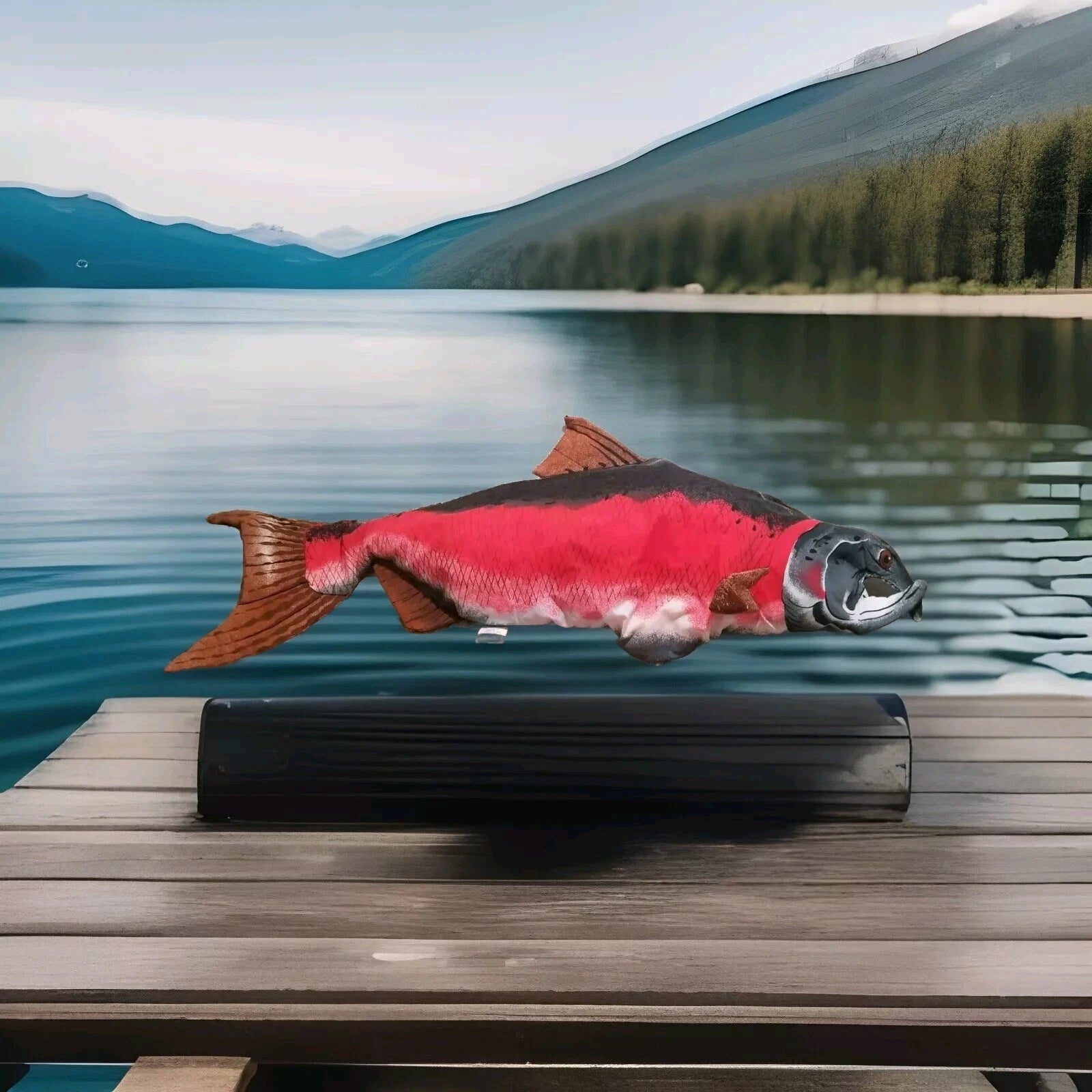 New Plush 3d Shape Fish Pillow Sofa Cushion Pillow cover 20 x 54 in