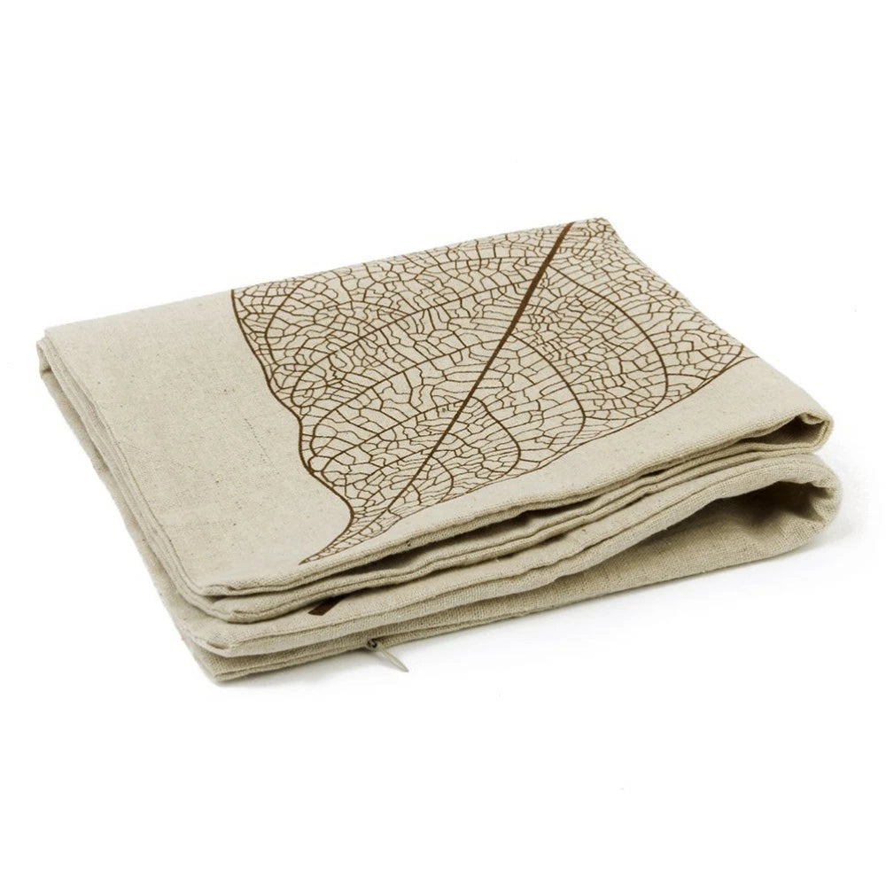 Leaf Decorative Cushion Cover Durable Cotton Linen Sofa Throw Pillow Case