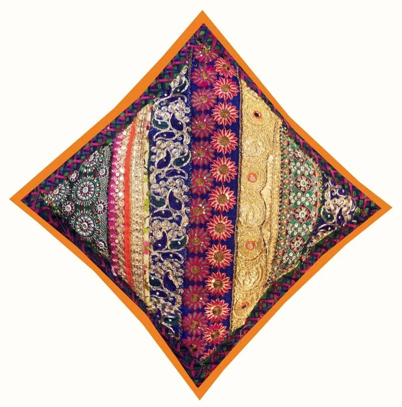 16"-2 Handmade Patchwork Home Sofa Pillow Cushion Covers Living Room Bed Covers