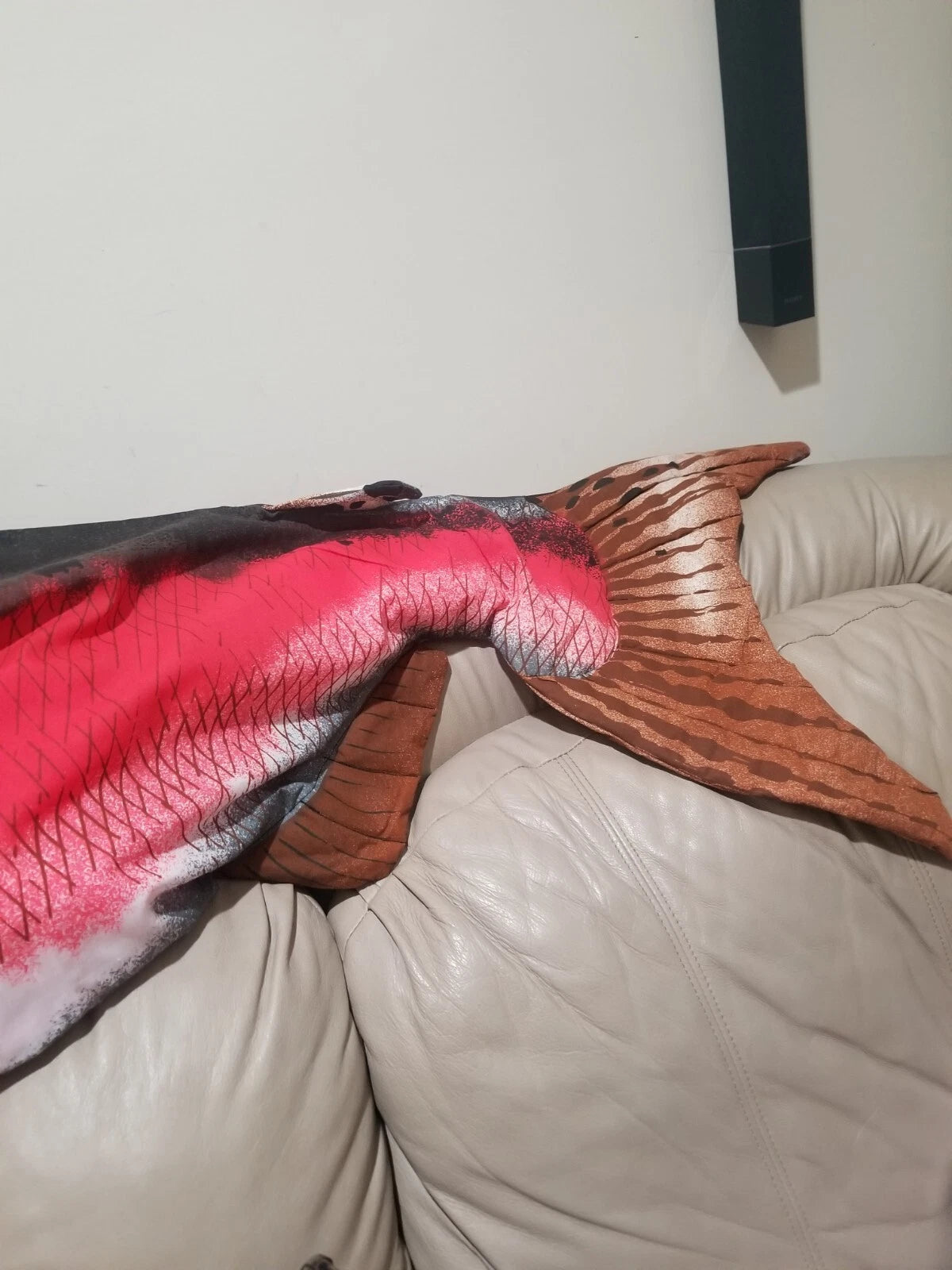 New Plush 3d Shape Fish Pillow Sofa Cushion Pillow cover 20 x 54 in