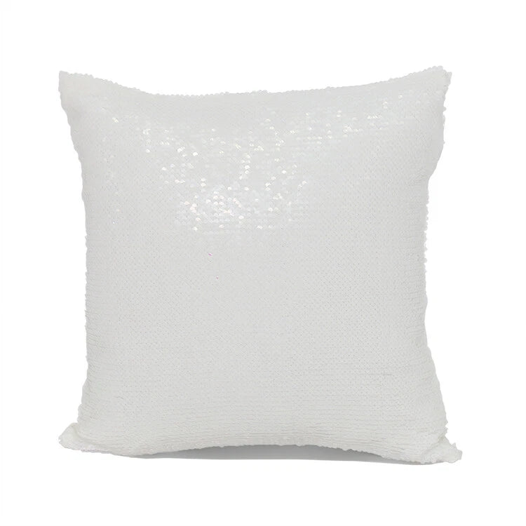 New Sublimation Blank Reversible Sequin Magic Pillowcase Home Sofa Car Decor