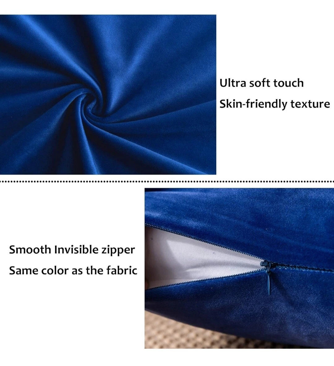 Soft Velvet Throw Pillow Covers Square Decorative Cushion Covers for Bed Couc...