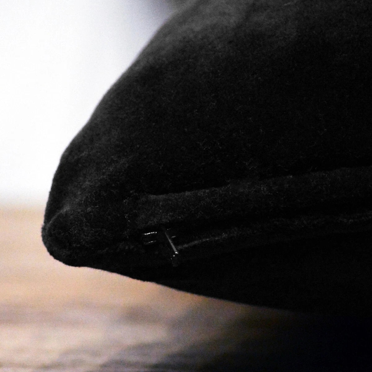 Set of 2 Black Velvet Cushion Covers 22x22" | Soft Pillow Cases for Sofa/Bed