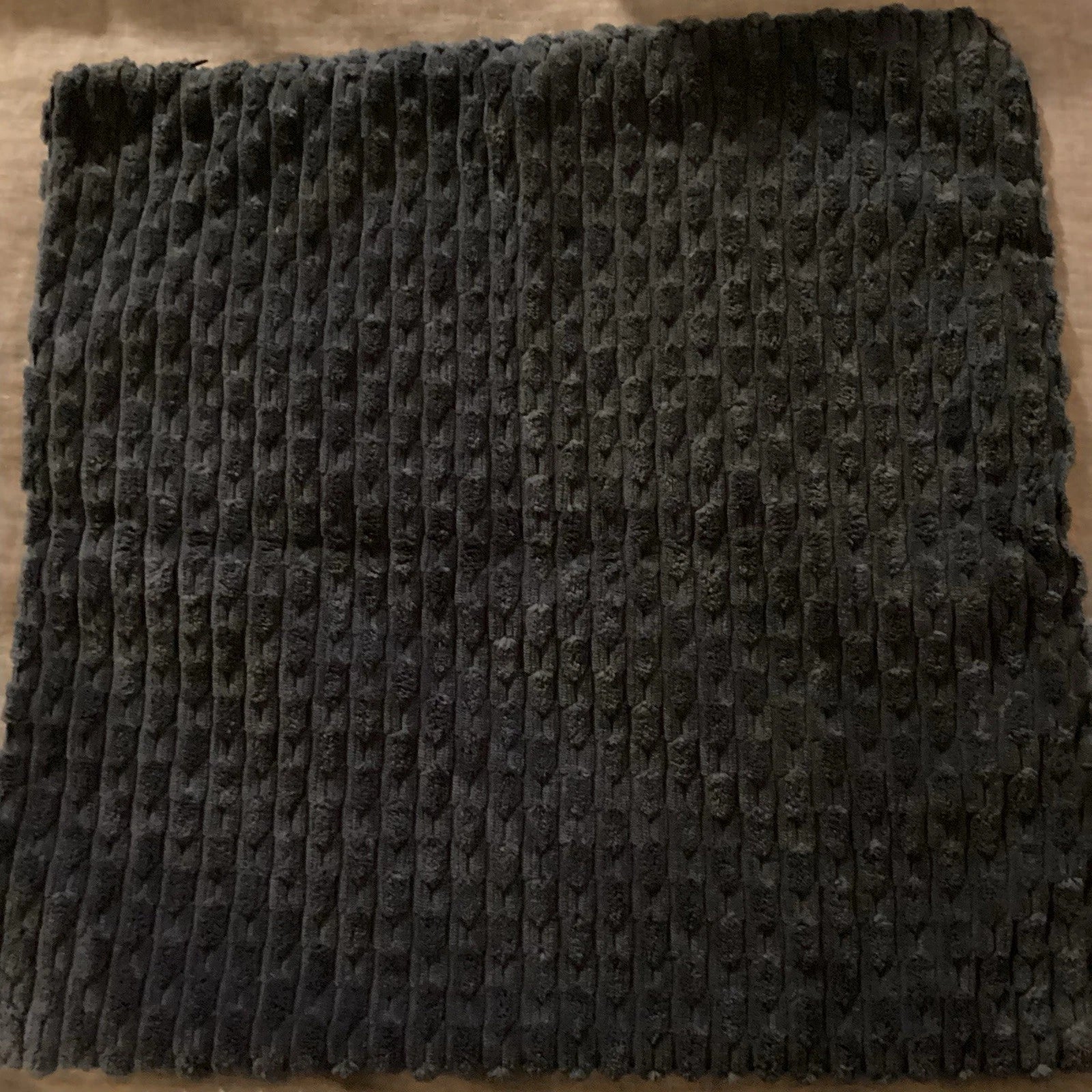 Corduroy Throw Pillowcase Set of 2 Soft Decorative Cushion Covers for Sofa Navy