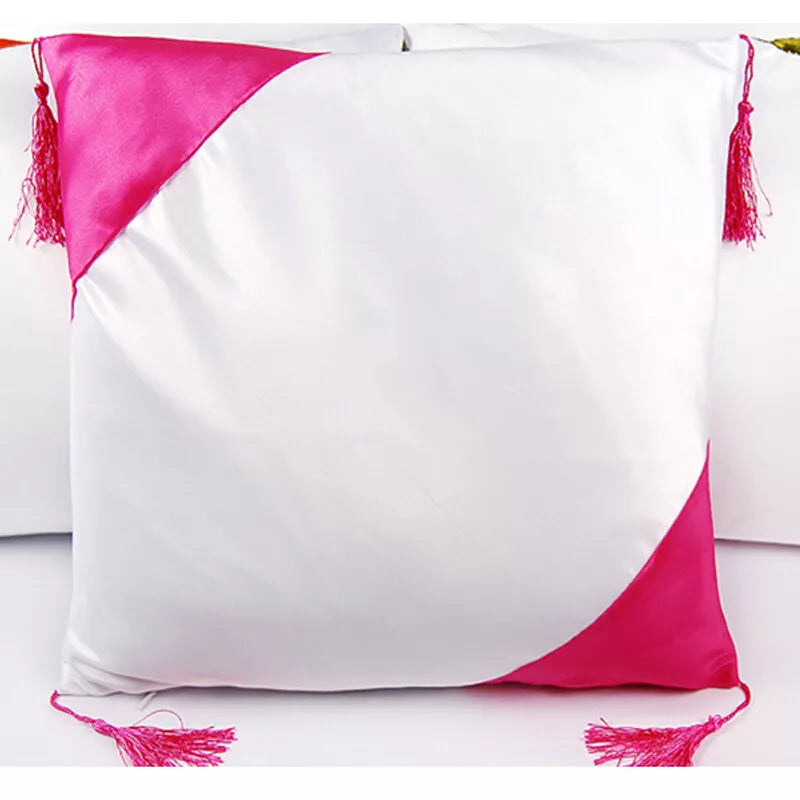 4Pcs 16"x16" Sublimation Blank Throw Pillow Case Cover for Sofa Bed Car Decor