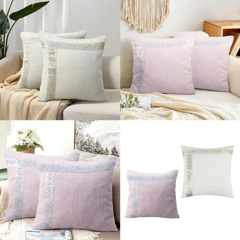 Cushion Covers Soft Decorative Throw Pillowcase Pillow Cover For Sofa Bed