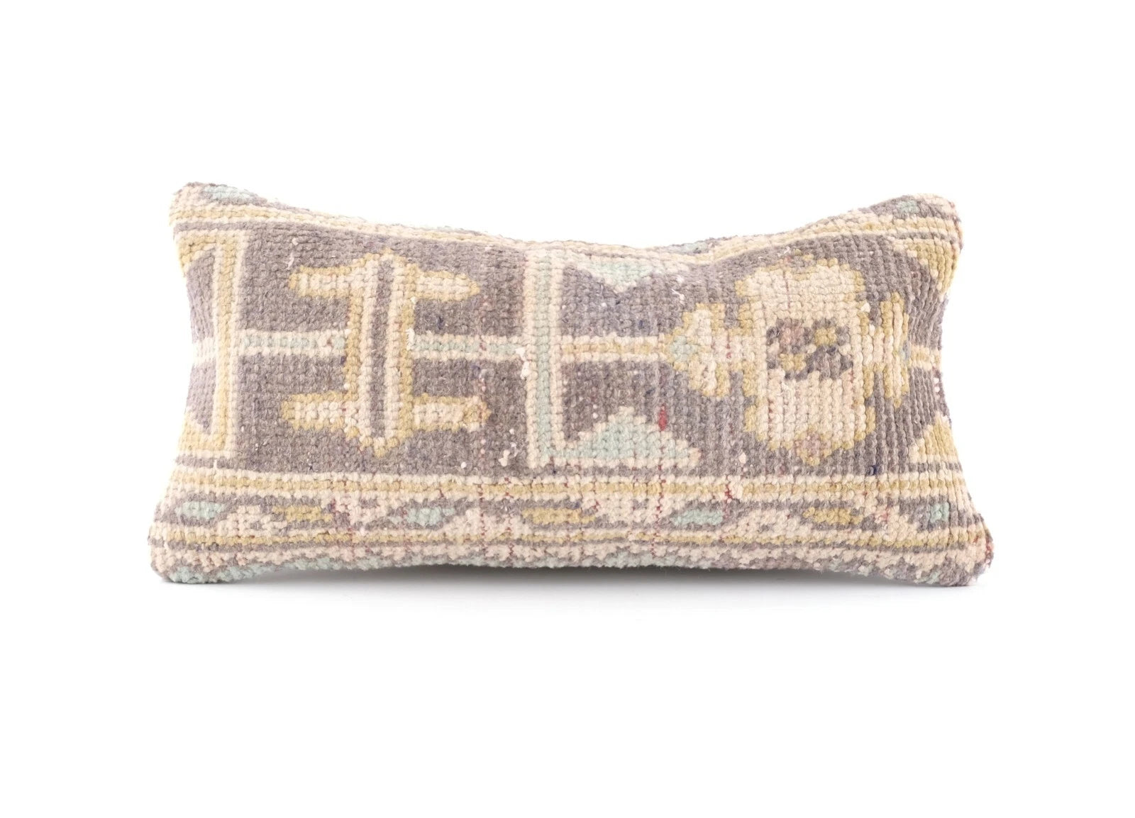 Handwoven Pillow Cover, Turkish Carpet Pillow, Kilim Pillow, 10x20 Pillow Cover