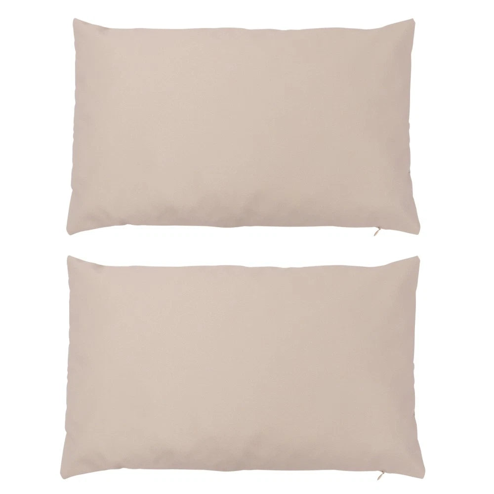 2 Pcs Waterproof Throw Pillowcase Couch Cushion Cover Home Covers