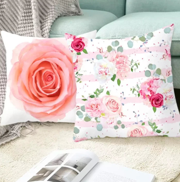 Pink Home Decor Printed Pillow Case Sofa Bed Throw Cushion Cover 18 Style