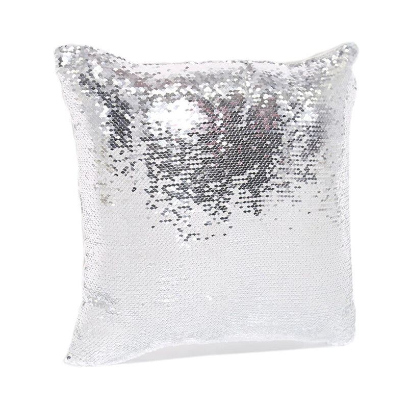 10Pcs Blank Reversible Sequin Pillowcase Home Sofa Car Decor for Sublimation New