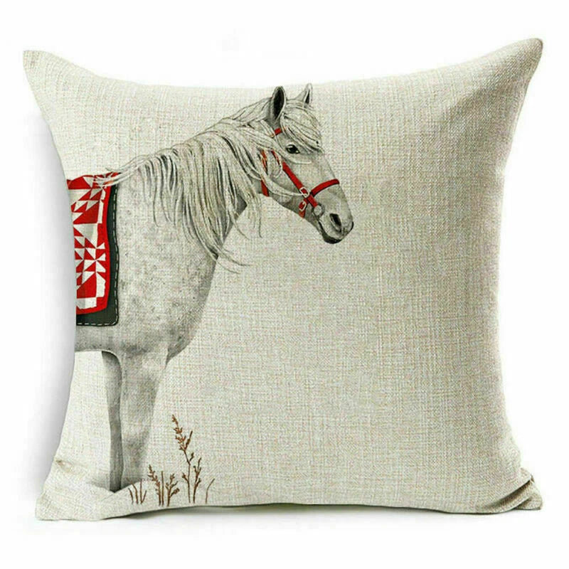 pillow Sofa Cover Reindeer Case Cushion Santa Christmas Throw Dear Claus Dog