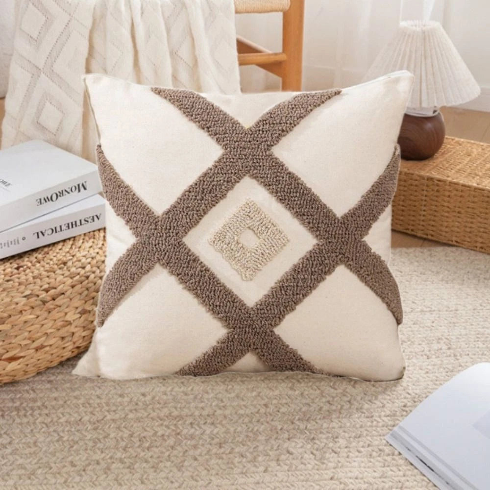 Bohemian Style Throw Pillowcover Square Cushion Cover  Sofa/Bed