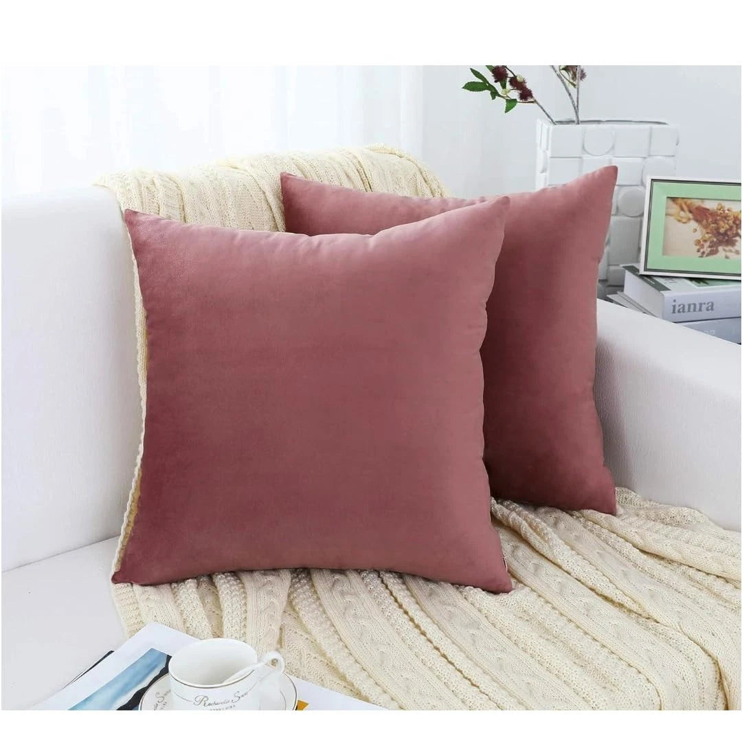 Velvet Decorative Cushion Cover for Sofa, Living Room or Home Decor