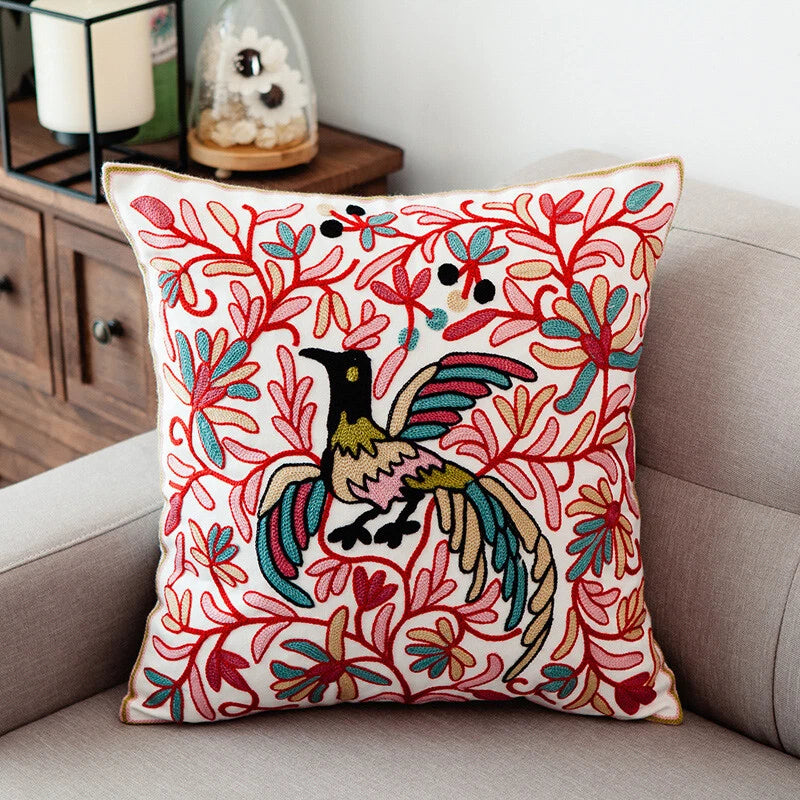 Boho Cushion Cover Bohemian Throw Pillow Case Ethnic Sofa Bed Embroidery NEW